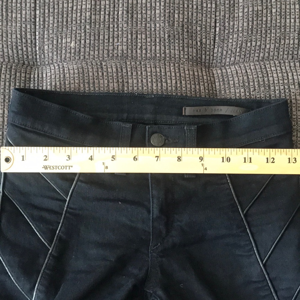 Rag & Bone / JEAN with lamb leather piping